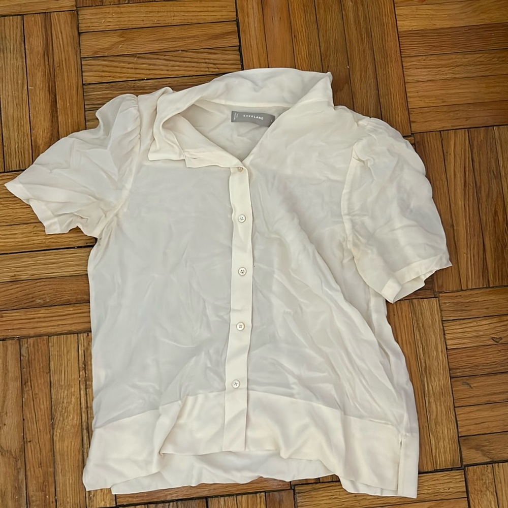 Everlane silk button down